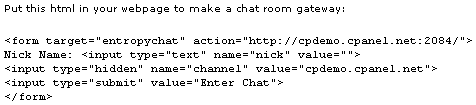 Installing Entropy Chat